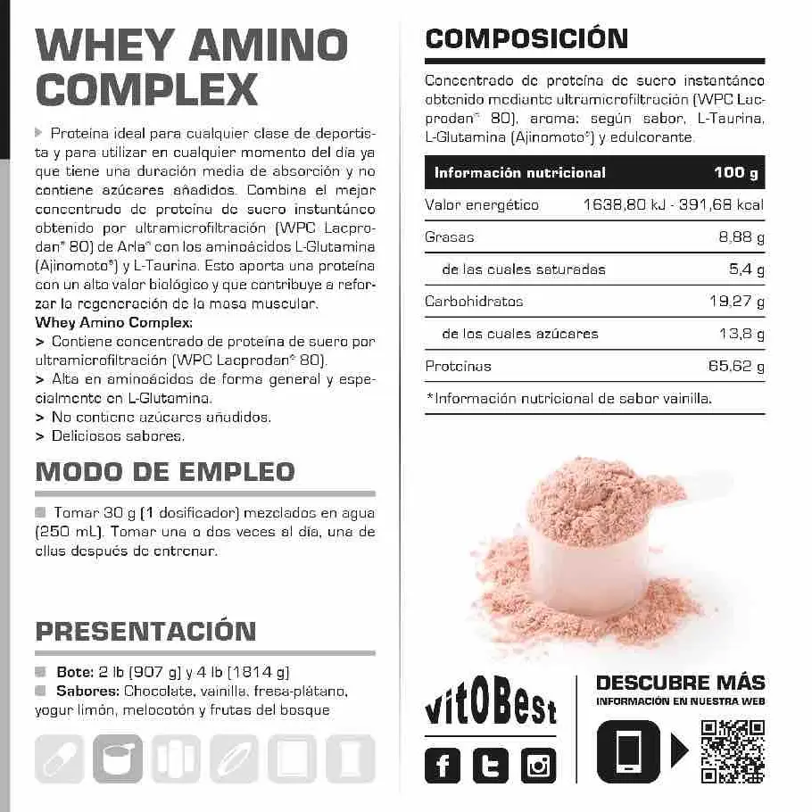 WHEY VITOBEST — imagen 2